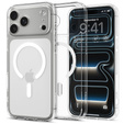 OUTLET Etui Spigen do iPhone 17 Pro, Ultra Hybrid MagSafe, Clear / White
