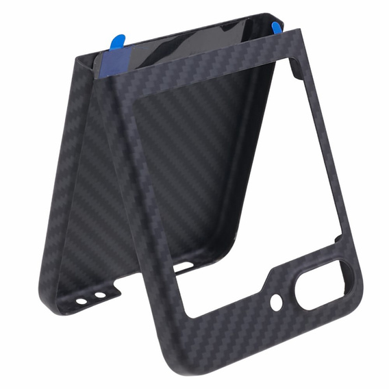 Etui do Samsung Galaxy Z Flip5 5G, karbonowe Carbon Fiber, czarne