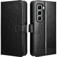 Etui z klapką do Infinix Hot 50 Pro+ 4G, Crazy Horse Wallet, czarne