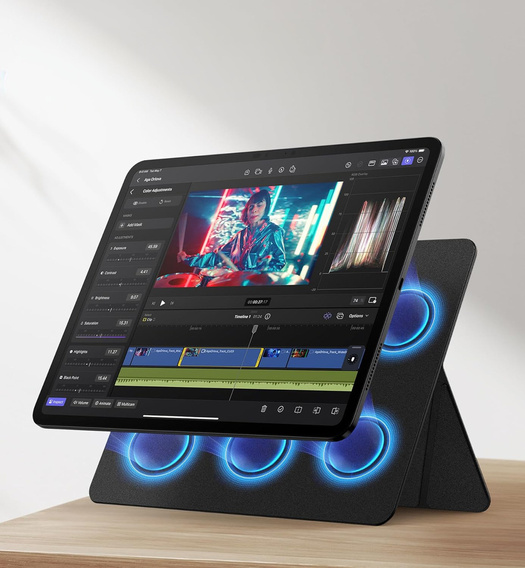 SURITCH magnetyczny stojak składany do iPad Pro 13" M4 2024, lekki i elegancki – czarny