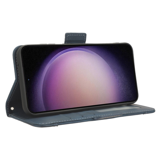 Etui z klapką do Samsung Galaxy S23 FE, Card Slot, niebieskie