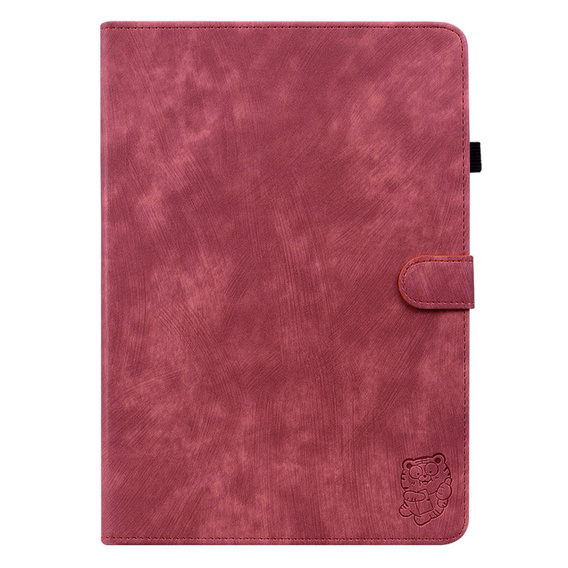 Etui do Lenovo Tab M9, Wallet Pen Slot, czerwone