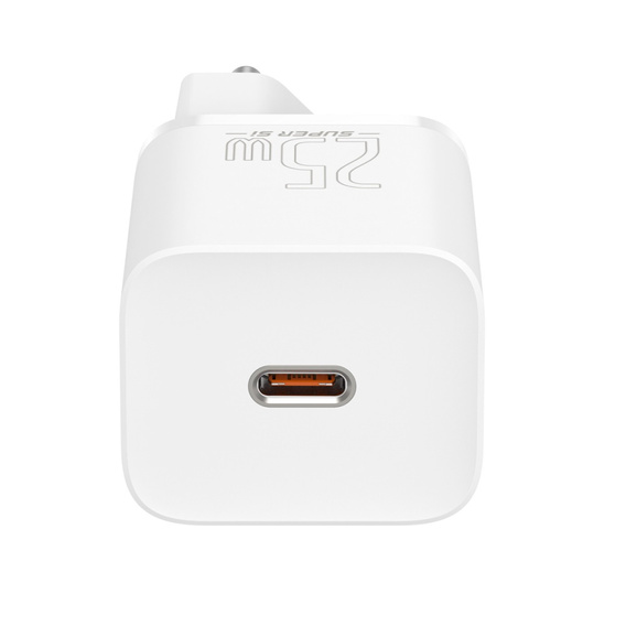 Baseus ładowarka sieciowa Super Si PD 25 W USB‑C (z kablem USB‑C) - Biała