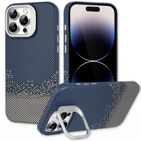 Etui do iPhone 14 Pro, Frame Kickstand, do MagSafe, Sand Blue