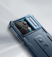 Dexnor wytrzymałe etui do Xiaomi Redmi Note 13 Pro 5G / POCO X6 5G z osłoną kamery i podstawką - niebieskie