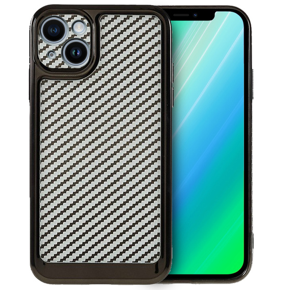 Etui do iPhone 14 Carbon Slim Case Obudowa, Czarne