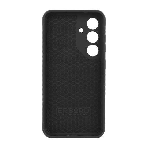 Etui skórzane do Samsung Galaxy S24, ERBORD LeatherGuard, czarne