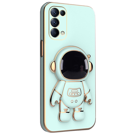 Etui do Oppo A74 5G, Astronaut, zielone