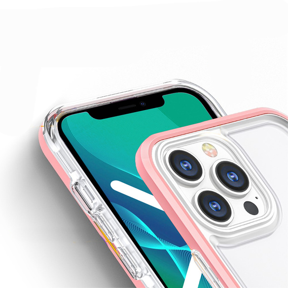 Etui ERBORD do iPhone 13 Pro, Hybrid Frame, Pink