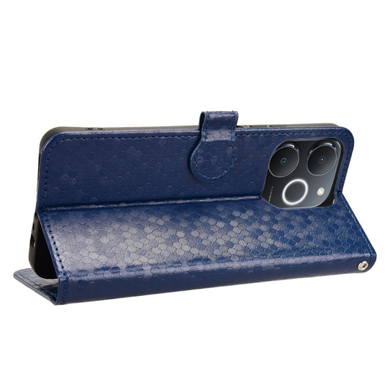 Etui z klapką do Realme Note 70T 4G, Wallet Rhombus, niebieskie