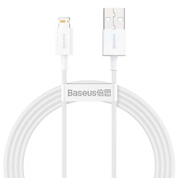 Baseus Superior – kabel USB-Lightning 1,5 m 2,4 A - biały