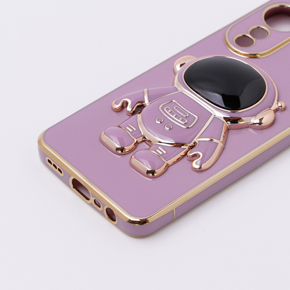 Etui do Oppo A78 4G, Astronaut, fioletowe