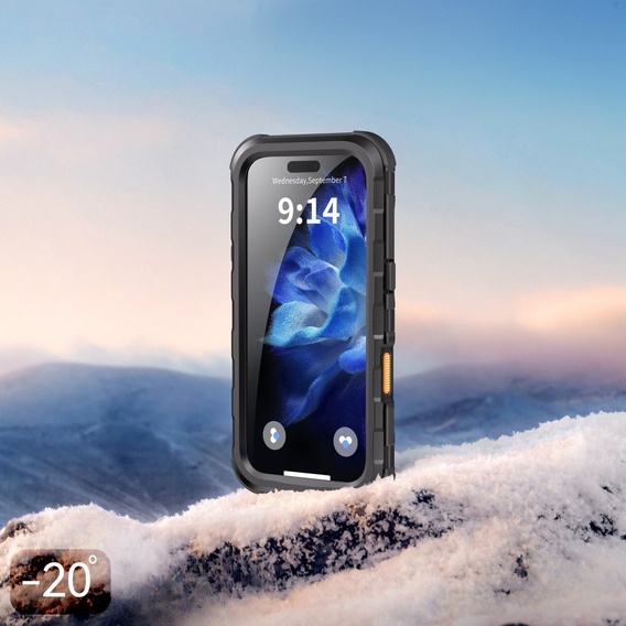 Etui Wodoszczelne IP68 do iPhone 16 Pro, SHELLBOX MagSafe, do pływania