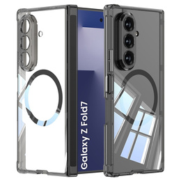 Etui GKK Magnetic do Samsung Galaxy Z Fold7 5G – przezroczyste / czarne