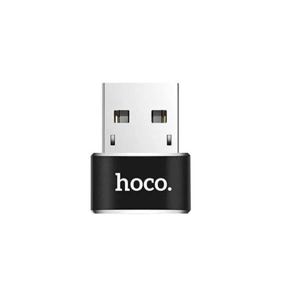 Adapter HOCO UA6 OTG USB-A (męski) do USB-C (żeński) – czarny