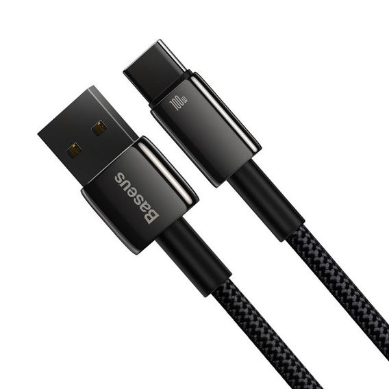 Baseus kabel Tungsten USB-A USB-C 1 m 100 W - Czarny
