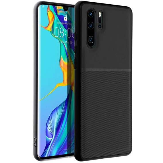 Etui do Huawei P30 Pro, z blaszką do uchwytu magnetycznego, czarne