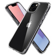 Etui Spigen do iPhone 13, Ultra Hybrid, Crystal Clear, przezroczyste + szkło
