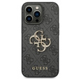 Etui GUESS do iPhone 14 Pro, 4G Big Metal Logo, szare