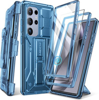 Etui do Samsung Galaxy S24 Ultra, Tongate MECH Series Clip, przezroczyste / niebieskie