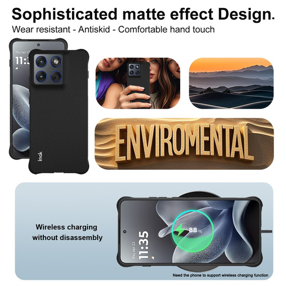 Etui IMAK do Motorola Edge 70 5G, Dropproof, czarne