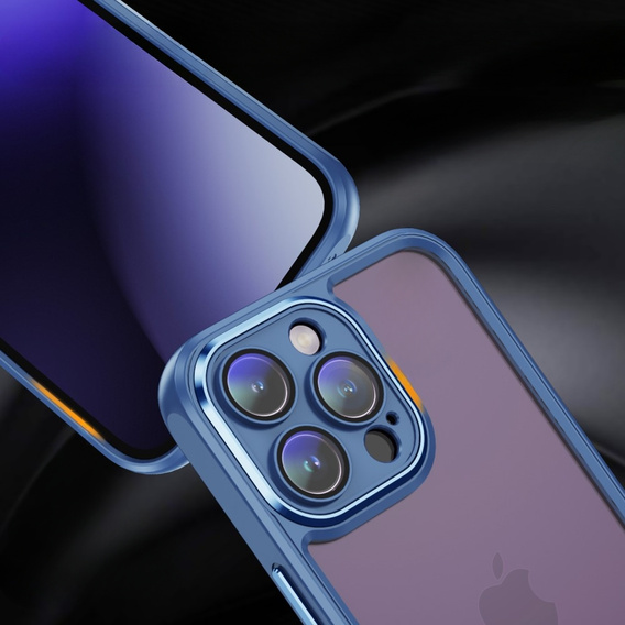Etui do iPhone 15 Pro Max, ERBORD Impact Guard, niebieskie
