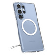Etui z MagSafe Spigen do Samsung Galaxy S25 Ultra, Ultra Hybrid, przezroczyste / białe + Szkło Hartowane 9H