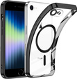 Etui do iPhone 7/8/SE 2020/SE 2022, Electro MagSafe, czarne + Szkło na ekran