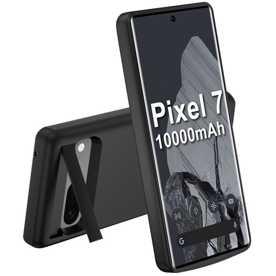 Etui z Baterią 10000mAh do Google Pixel 7, czarne