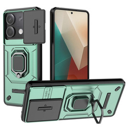Etui KickStand Camera Lens do Xiaomi Redmi Note 13 5G, zielone