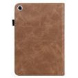Etui do Samsung Galaxy Tab A9+, Classic, z miejscem na rysik, brązowe