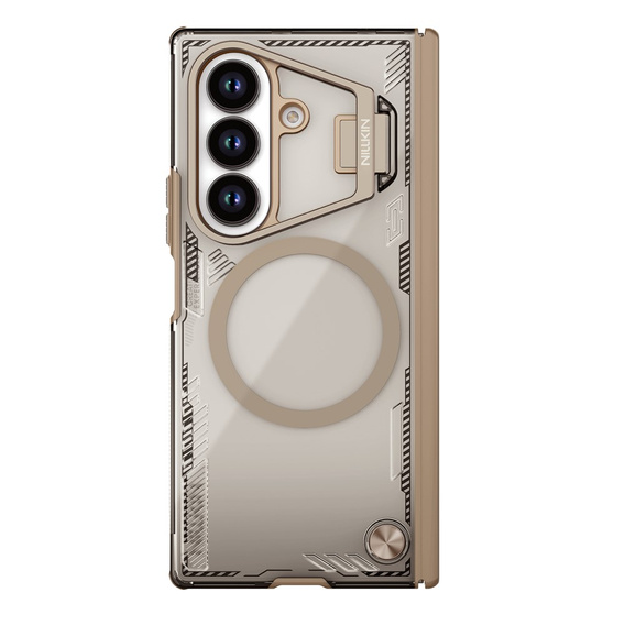 Etui do Samsung Galaxy Z Fold7 5G, pancerne Nillkin, Icelade Prop, do Magsafe, złote