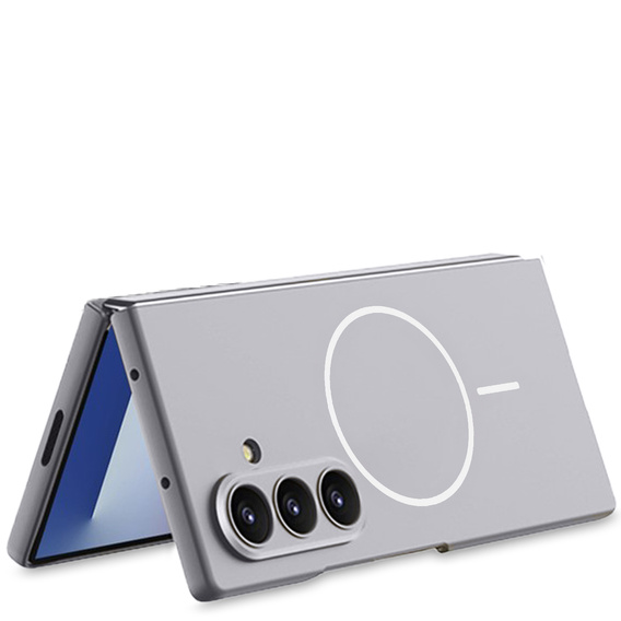Etui do Samsung Galaxy Z Fold7 5G, GKK Slim Camshield, do MagSafe, szare