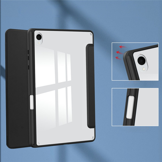 Etui do Samsung Galaxy Tab S11, Smartcase Hybrid, z miejscem na rysik, czarne