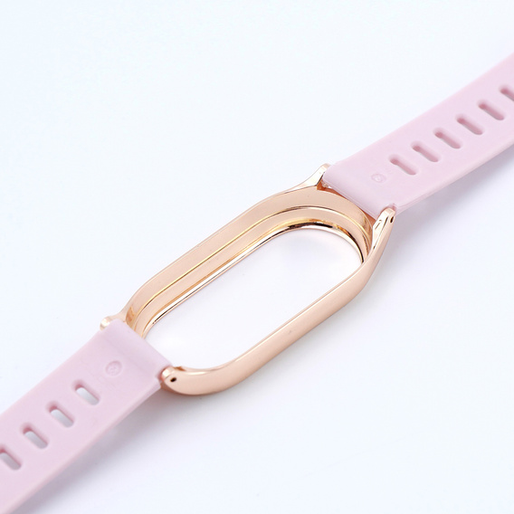Pasek Silikonowy do Xiaomi Smart Band 10 / 9 / 8, Różowy
