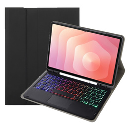 Etui z podświetlaną klawiaturą Bluetooth i touchpadem do Samsung Galaxy Tab S11 – czarne