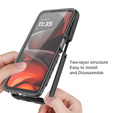 Etui do Motorola Moto G86 5G, Shockproof, z folią, czarne