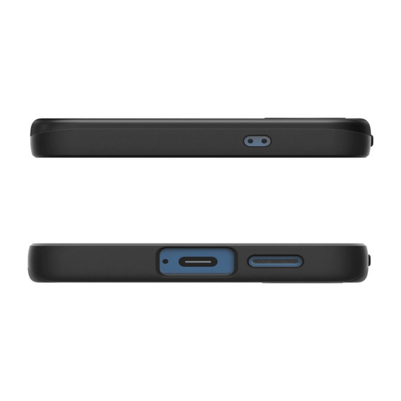 Etui Spigen do Samsung Galaxy S25, Thin Fit Mag, czarne + Szkło hartowane 9H