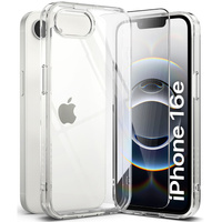 Etui Ringke Fusion do Iphone 16E, Clear + Szkło Hartowane 9H