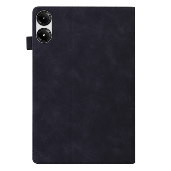 Etui z klapką i kieszonkami na karty do Xiaomi Redmi Pad 2 - Czarne
