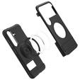Etui Spigen do Samsung Galaxy S25 Slim Armor MagSafe, Czarne + Szkło hartowane 9H
