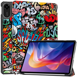 Etui z klapką i motywem graffiti do Xiaomi Redmi Pad 2