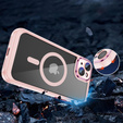 Etui do iPhone 15, ERBORD Impact Guard, do MagSafe, różowe