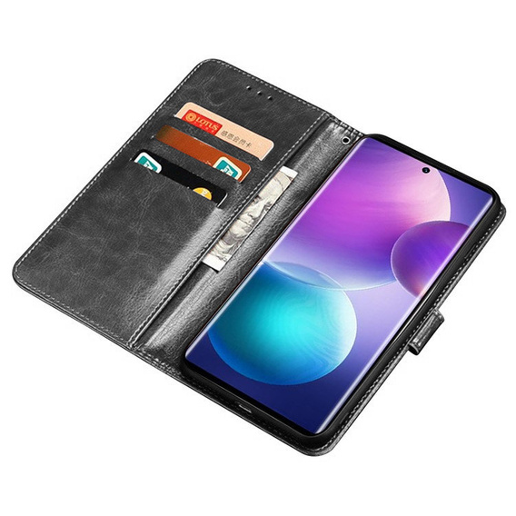 Etui z klapką do Infinix Zero Ultra, IDEWEI Wallet, czarne