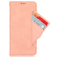 Etui z klapką do Motorola Moto G24 / G24 Power / G04, Card Slot, różowe