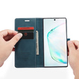 Etui CASEME do Samsung Galaxy Note 10 Plus/5G, Leather Wallet Case, zielone