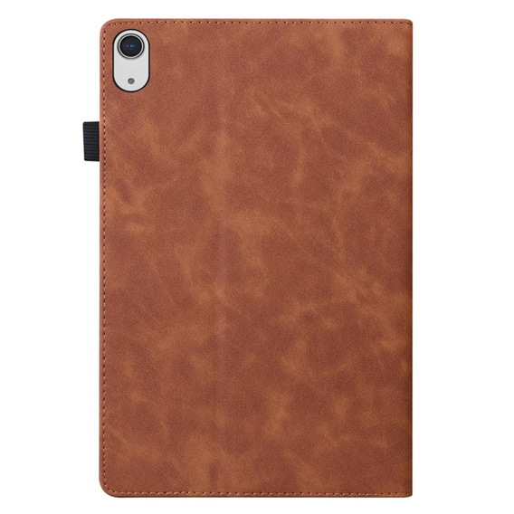Etui do iPad 11" 2025 A16 (11 gen.) / iPad 10.9" 2022 (10 gen.), Classic, z miejscem na rysik, brązowe