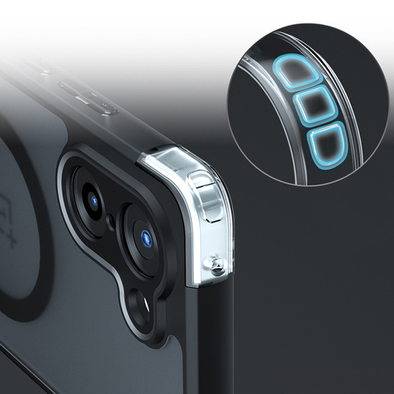 Etui do OnePlus Nord CE5, do MagSafe, ERBORD Matt Case, czarny