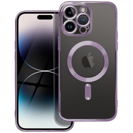 Etui do iPhone 16 Pro Max, Electro MagSafe, fioletowe + Szkło na ekran