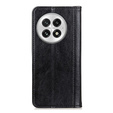 Etui z klapką do OnePlus 13, Split Leather, czarne